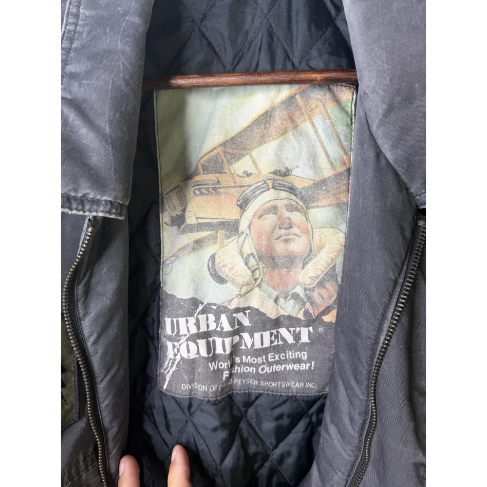 Vintage  Urban Equipment Nylon WWII Style Puffer Jacket Size medium - Picture 4 of 6